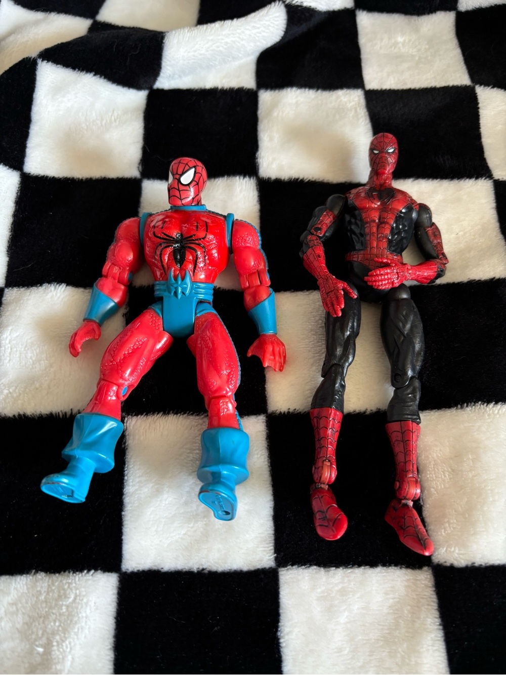 Two Spider Man figures